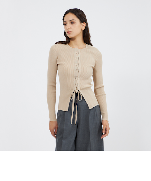 【新品】EPOCA キュプラストレッチ スタンドカラーニットプルオーバー キュプラストレッチ スタンドカラーニットプルオーバー｜エポカの通販