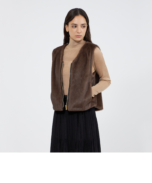 みき！エポカ　エコファーVネックジレ エコファーVネックジレ｜エポカの通販｜&mall（アンドモール）三井