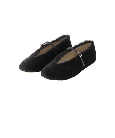 【CORSO ROMA、9】ムートンバレエシューズ《WEB＆EPOCA THE SHOP店舗限定》