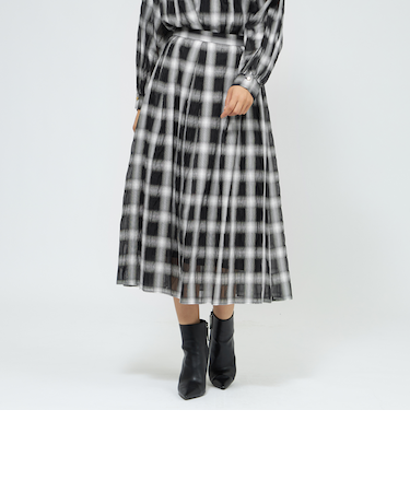 【EPOCA STORIA】オンブレーチェックスカート 《WEB＆EPOCA THE SHOP店舗限定》