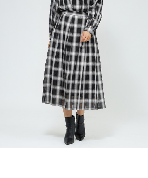 【EPOCA STORIA】オンブレーチェックスカート 《WEB＆EPOCA THE SHOP店舗限定》