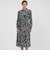 マーブルプリント シャツドレス
