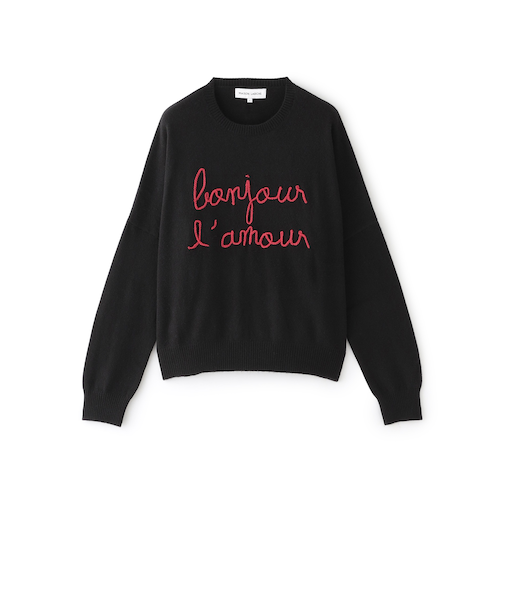 【MAISON LABICHE】ブラックニットプルオーバー《WEB＆EPOCA THE SHOP店舗限定》