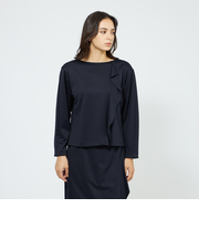 ウールモックロディ フリルブラウス