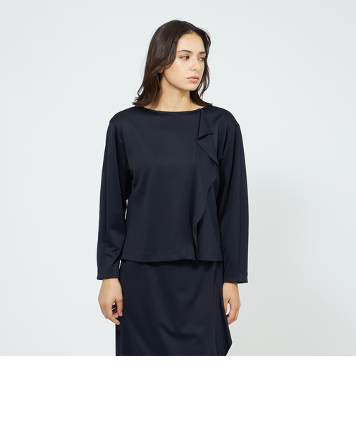 ウールモックロディ フリルブラウス