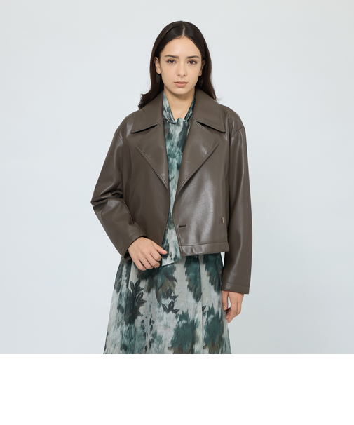 シンセティックレザー ライトジャケット