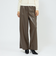 シンセティックレザー ワイドパンツ