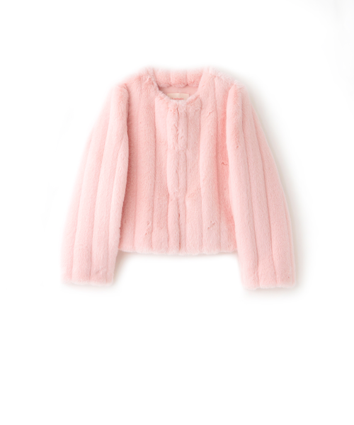 エコファーショートジャケット LEMONPLET】エコファーショートジャケット《WEB＆EPOCA THE SHOP