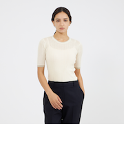 ウールシルク ニットプルオーバー