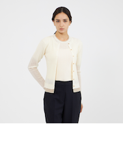 ウールシルク ニットカーディガン