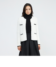 【EPOCA STORIA】ツイード調ニットジャケット《WEB&EPOCA THE SHOP店舗限定》