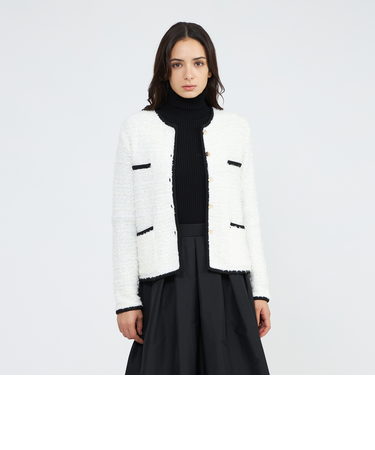 【EPOCA STORIA】ツイード調ニットジャケット《WEB&EPOCA THE SHOP店舗限定》