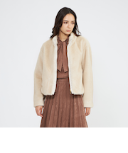 エコファーショートブルゾン