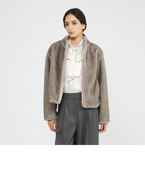 エコファーショートブルゾン