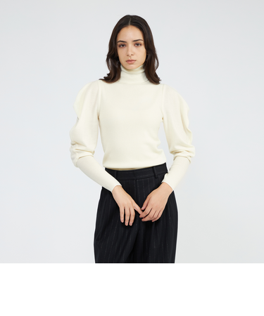 【La maglia due】 タートルリブニットプルオーバー