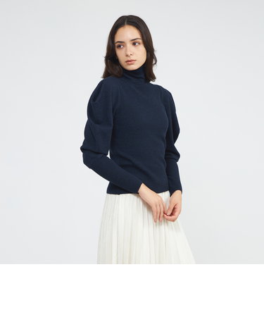 【La maglia due】 タートルリブニットプルオーバー