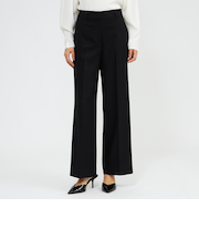 ストレッチフランネル ワイドストレートパンツ