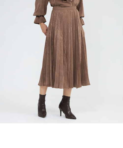 フィブリルサテン プリーツスカート｜エポカの通販｜&mall（アンド