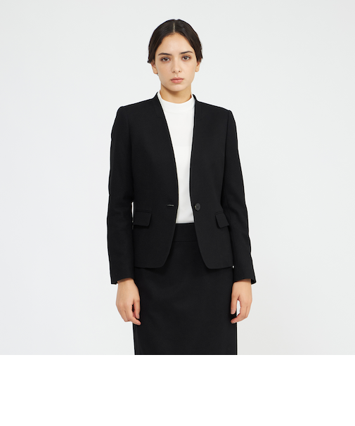 ストレッチフランネル Vカラージャケット