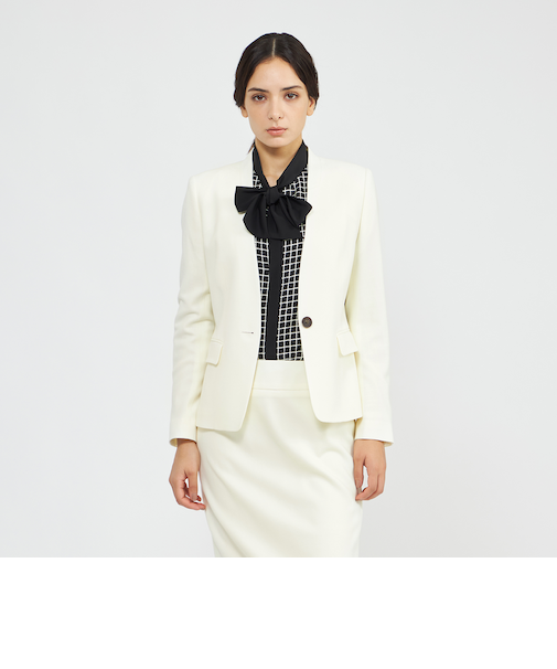 ストレッチフランネル Vカラージャケット