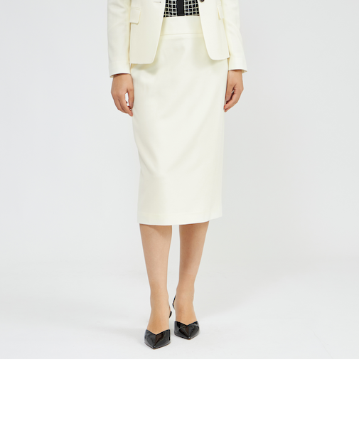 ストレッチフランネル タイトスカート