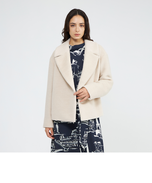 アルパカシャギー ショートコート｜エポカの通販｜&mall（アンドモール