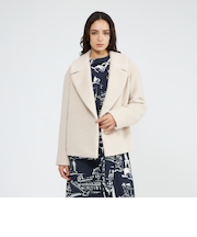 アルパカシャギー ショートコート