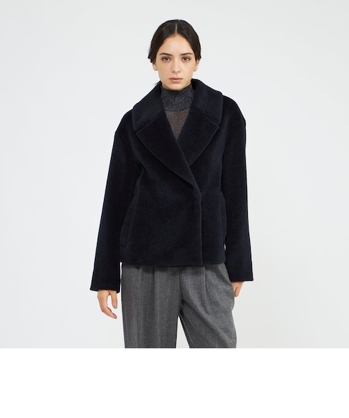 アルパカシャギー ショートコート｜エポカの通販｜&mall（アンドモール