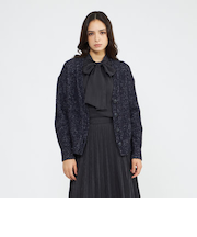 バルキーラメニットカーディガン