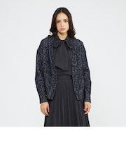 バルキーラメニットカーディガン