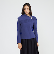 【La maglia due】 フリンジニットプルオーバー