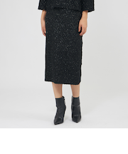 ラメフリンジニット タイトスカート