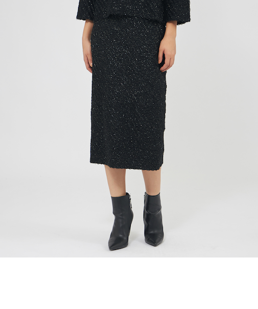 ラメフリンジニット タイトスカート