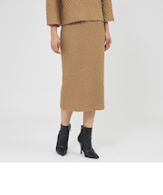 ラメフリンジニット タイトスカート