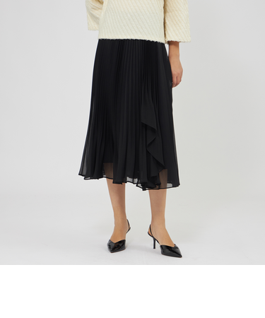 アシンメトリープリーツスカート