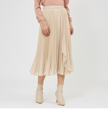 アシンメトリープリーツスカート