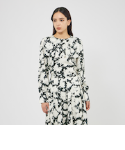 フィオーレサテン フライヨークブラウス