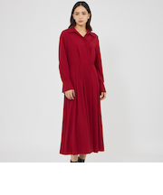 ウールビエラ カシュクールシャツドレス