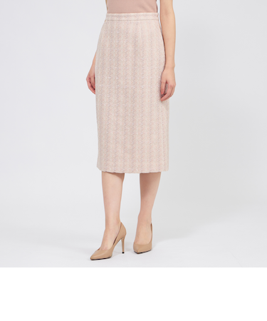 コットンファンシーツィード タイトスカート