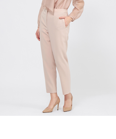 コンパクトダブルクロス テーパードパンツ