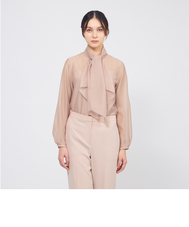 シアークロス フリルブラウス