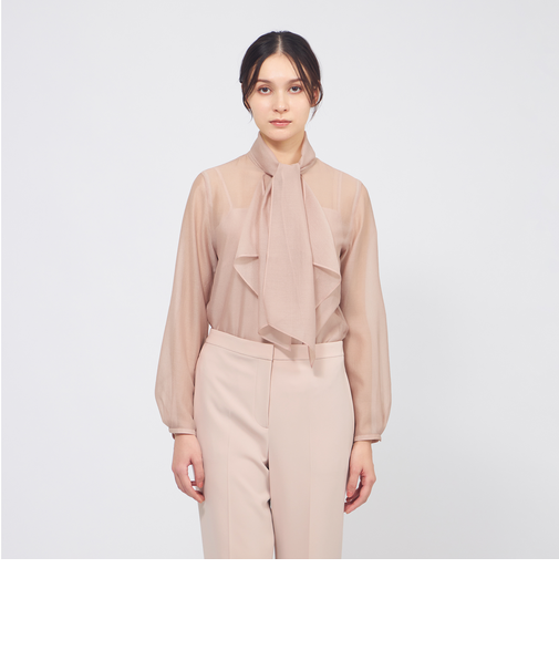 シアークロス フリルブラウス