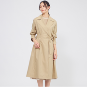 ライトタフタ ベルテッドコート