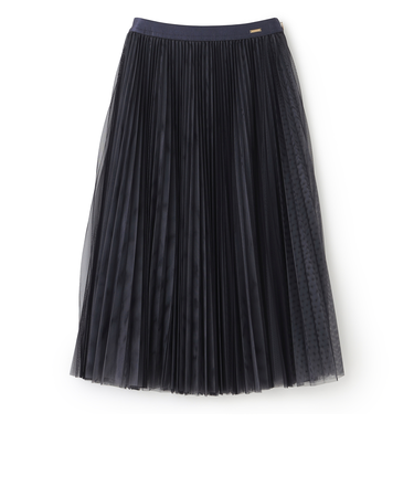 チュールプリーツスカート