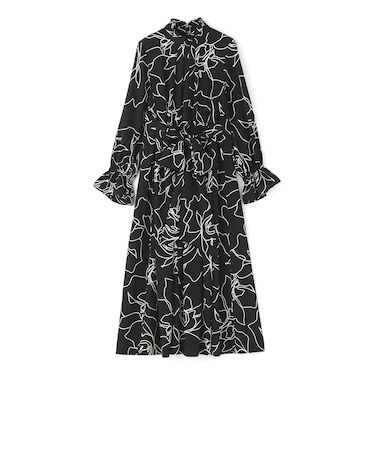 【EPOCA STORIA】アブストラクトプリントドレス《WEB&EPOCA THE SHOP店舗限定》