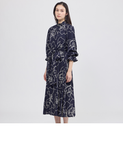 【EPOCA STORIA】アブストラクトプリントドレス《WEB＆EPOCA THE SHOP店舗限定》