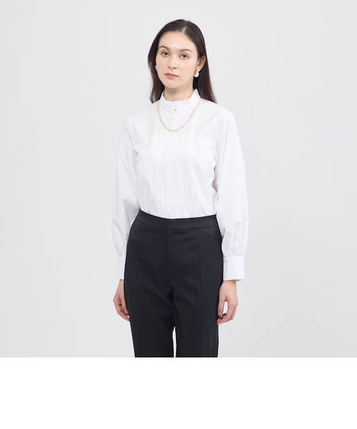 【EPOCA STORIA】フリルネックブラウス《WEB＆EPOCA THE SHOP店舗限定》