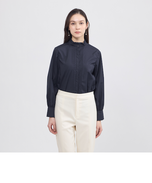 【EPOCA STORIA】フリルネックブラウス《WEB＆EPOCA THE SHOP店舗限定》