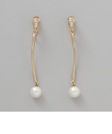 メタルバーイヤリング