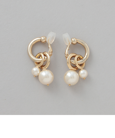 リングパールイヤリング